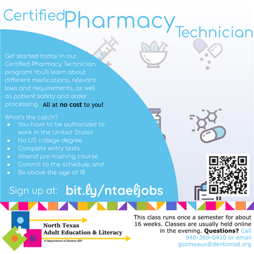 Pharmacy Tech flier